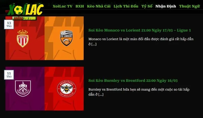 Theo dõi nhận định Xoilac